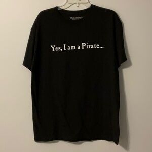 Men’s Large Margaritaville Cozumel Pirate Shirt Black